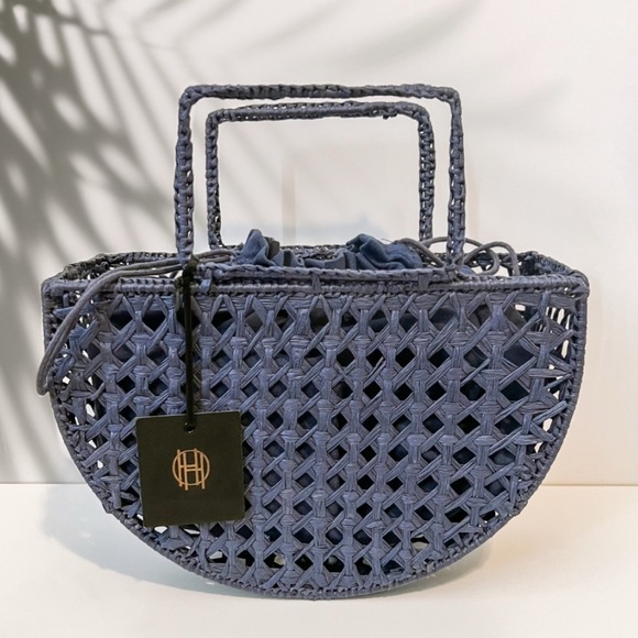 NWT • Revolve x House of Harlow 1960 Woven Raffia Bag - Picture 10 of 11